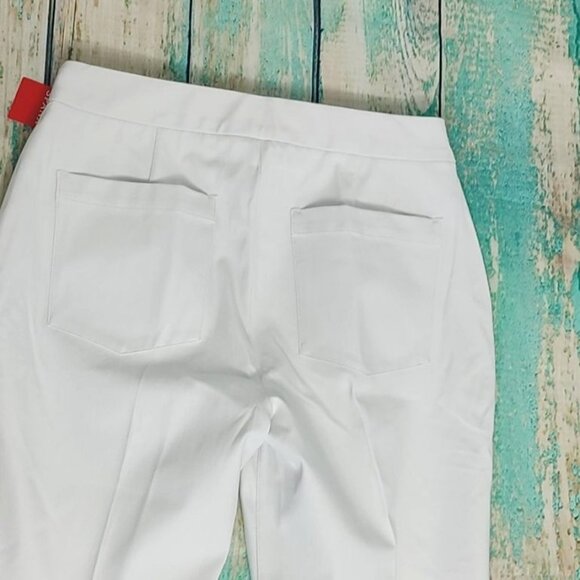 SPANX Pants Classic White L Petite On-The Go Kick Flare Pants Pullover - Picture 9 of 12